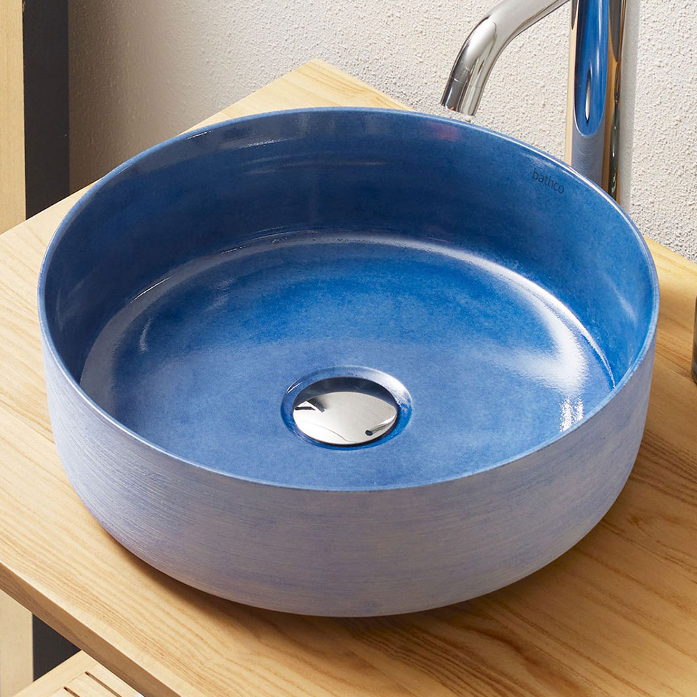 Bathco Tvättställ Carnac Azul Cobalto Atelier 36 cm