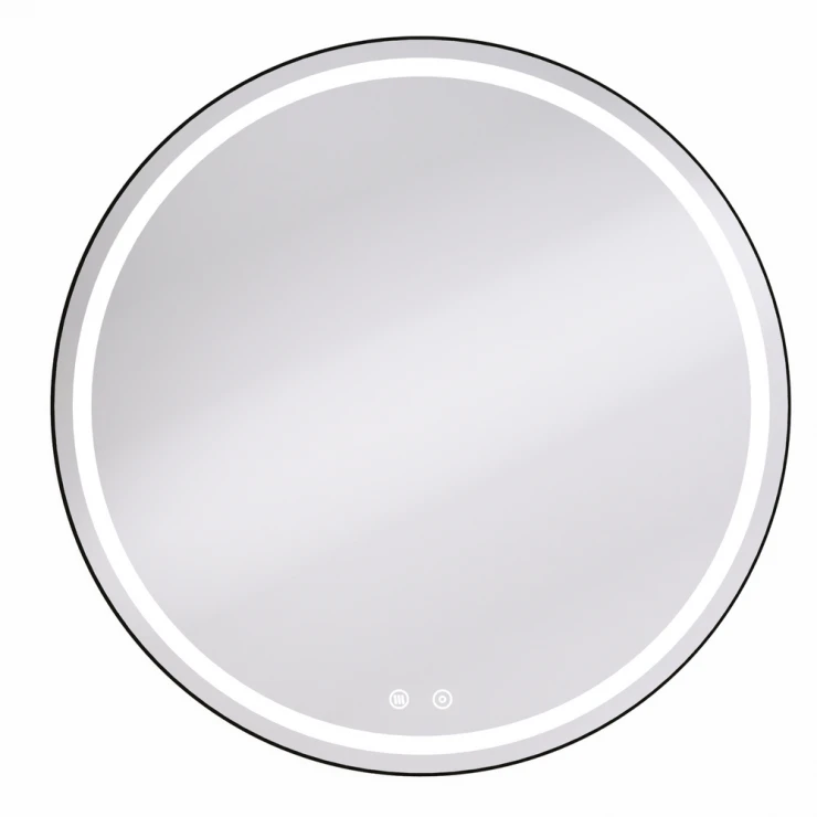Spegel Arctic med LED Belysning 60 cm Svart, Antifog, LED Sensor-1