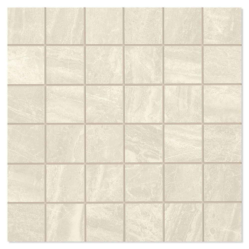 Unicomstarker Mosaik Klinker Cosmic Ivory Satin 30x30 (5x5) cm