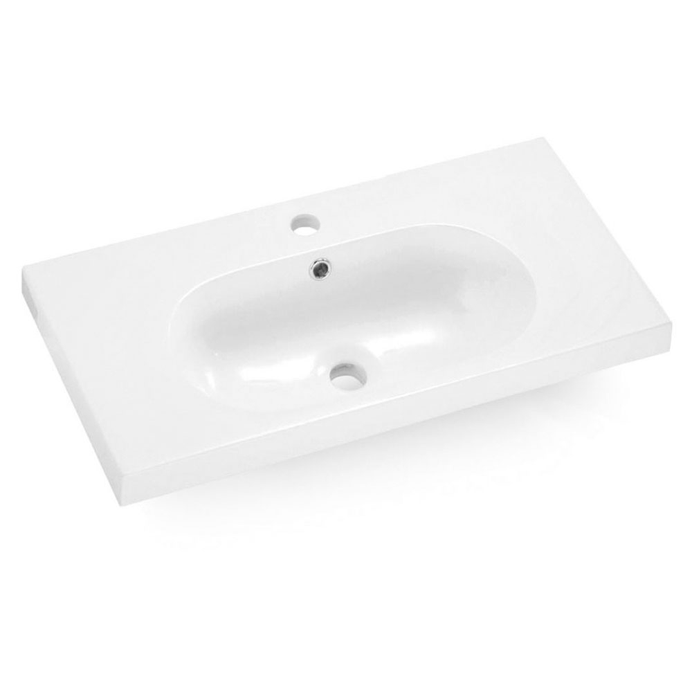 Bathco Tvättställ Resin Ice Vit Blank 80 cm