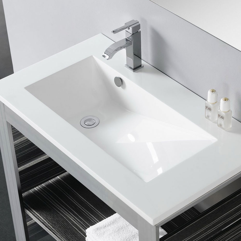 Bathco Tvättställ Resin Tecno Vit Blank 80 cm