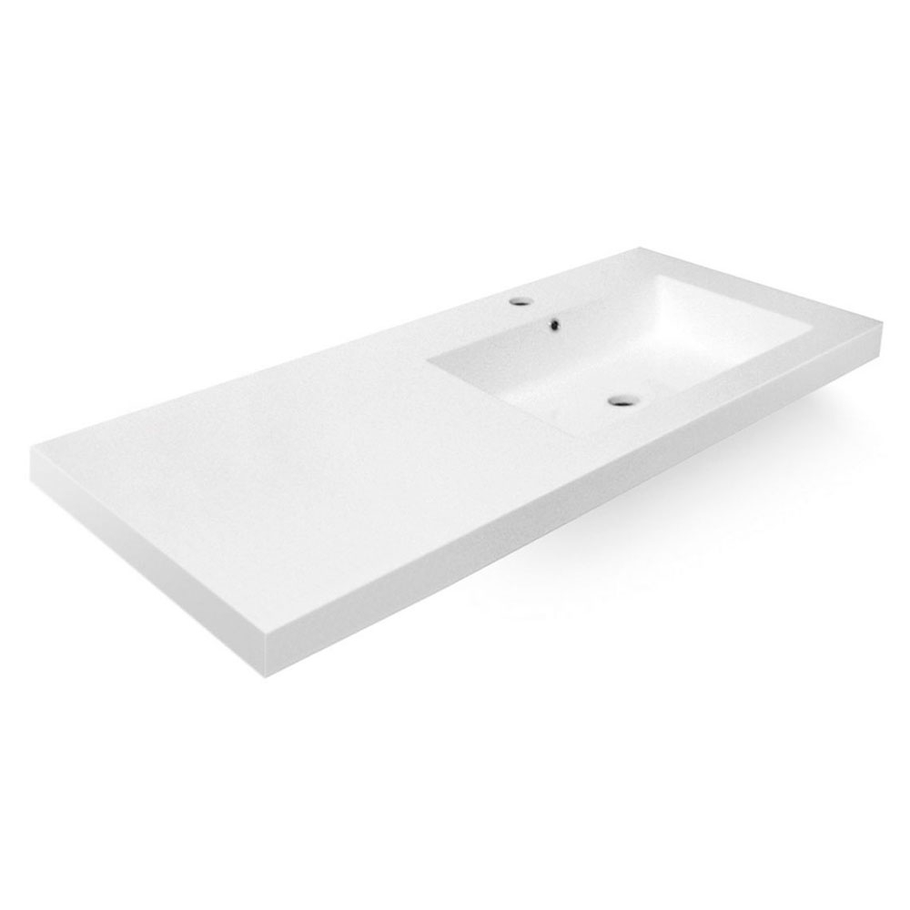 Bathco Tvättställ Resin Castro Vit Blank 100 cm