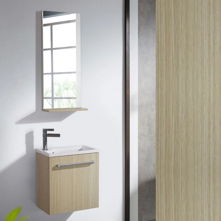 Bathco Tvättställsskåp Complements Niza Trä med Tvättställ & Speglar-0