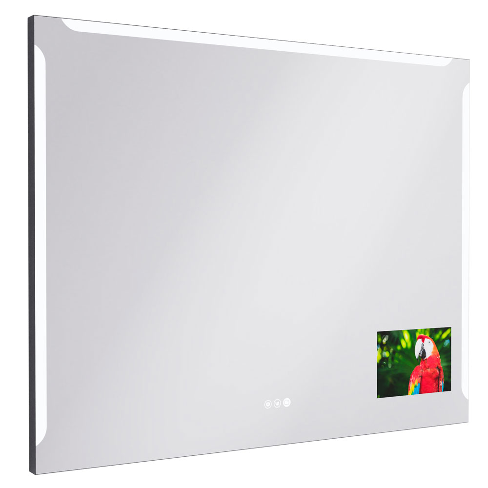 Spegel Ny Vision 100x80 cm Svart, Screen, Antifog, LED Sensor