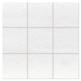 Mosaik Klinker Paintbox Vit-Sandpapper Matt-Relief 30x30 (10x10) cm