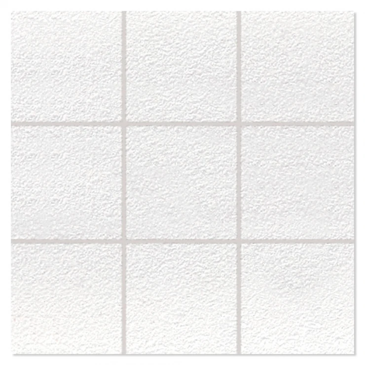 Mosaik Klinker Paintbox Vit-Sandpapper Matt-Relief 30x30 (10x10) cm-0