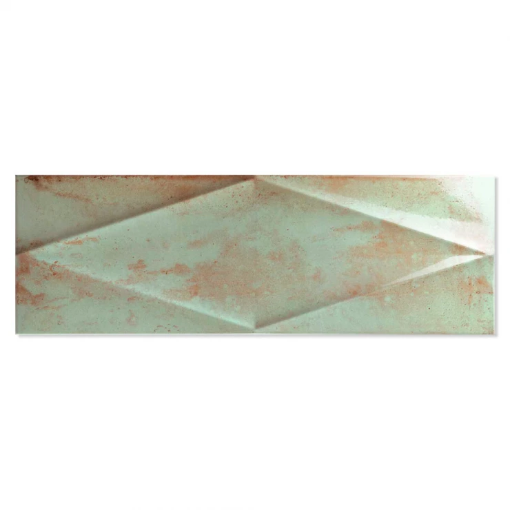 Kakel Eclat Grön Relief 15x45 cm-0