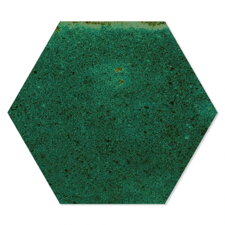 Hexagon Kakel Jord Grön Blank 10x12 cm-1