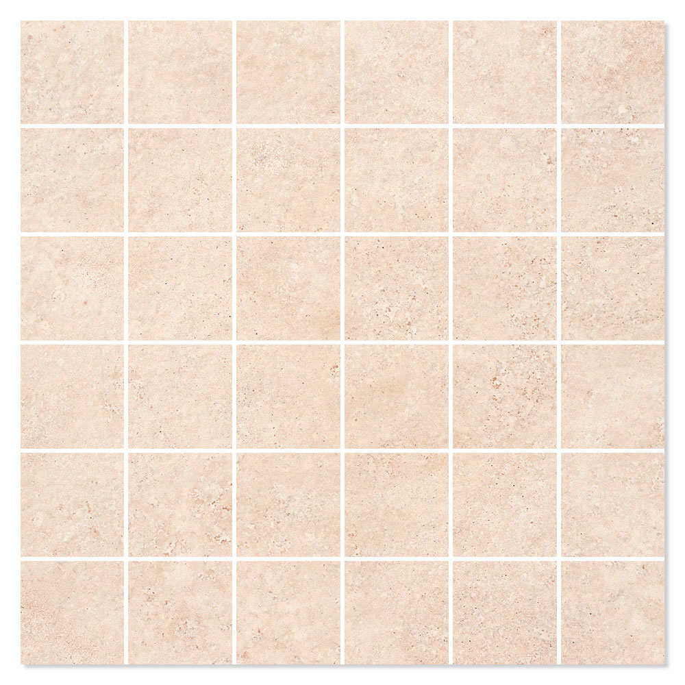 Mosaik Klinker Gotlandssten Beige Matt 30x30 (5x5) cm