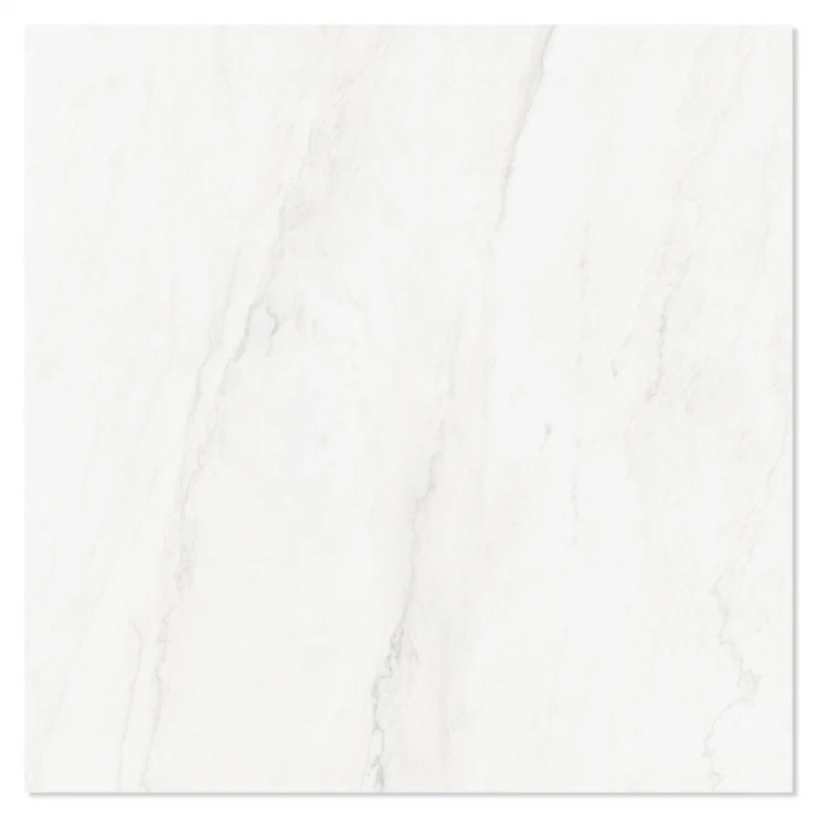 Marmor Klinker Opulent Vit Satin 100x100 cm-1