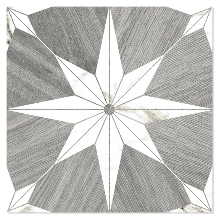 Klinker Blossom Ljusgrå Maine Matt 25x25 cm-1