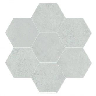 Dune Hexagon Klinker Magnet Argent Matt 15x17 cm
