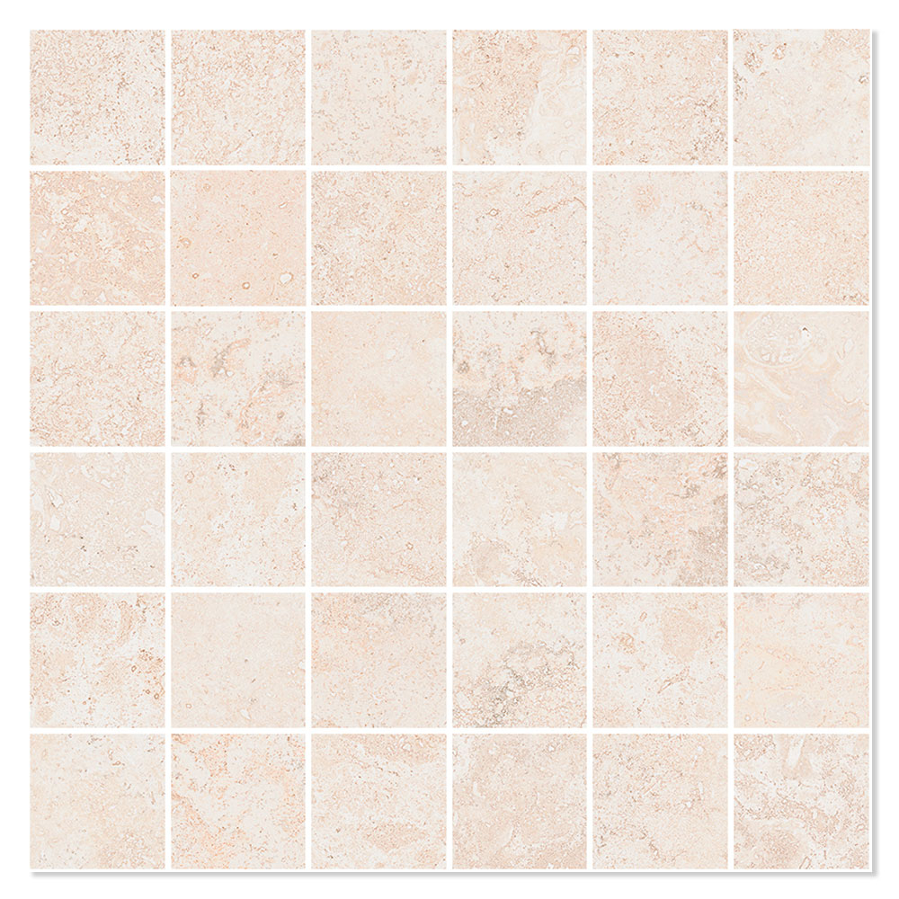 Mosaik Klinker Pienza Beige Matt 30x30 (5x5) cm