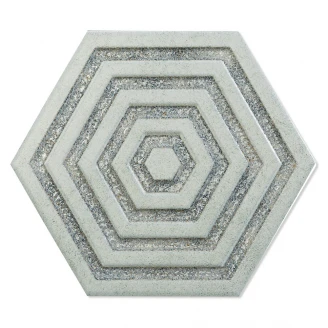 Hexagon Klinker Alissa Ljusgrå Blank 20x23 cm