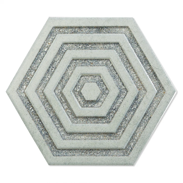 Hexagon Klinker Alissa Ljusgrå Blank 20x23 cm-0