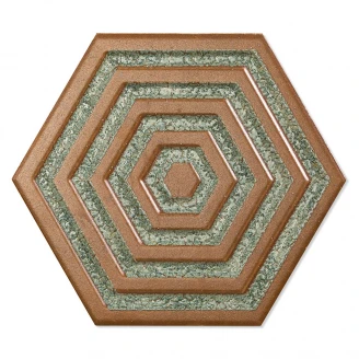 Hexagon Klinker Alissa Brons Blank 20x23 cm-2