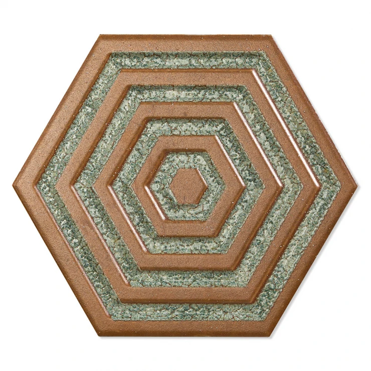 Hexagon Klinker Alissa Brons Blank 20x23 cm-0