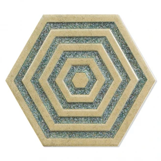 Hexagon Klinker Alissa Grön Blank 20x23 cm