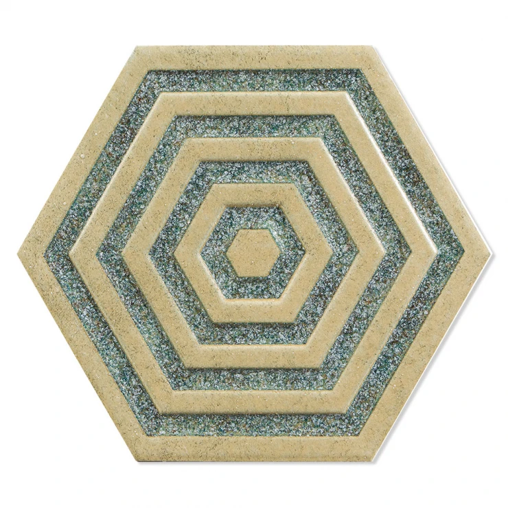 Hexagon Klinker Alissa Grön Blank 20x23 cm-0