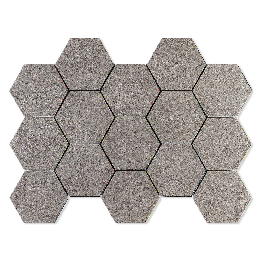 Hexagon Klinker Elite Concrete Grå Matt 23x33 cm