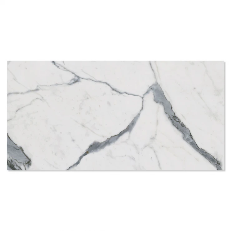 Marmor Klinker Paradigm White Halvpolerad 60x120 cm-0