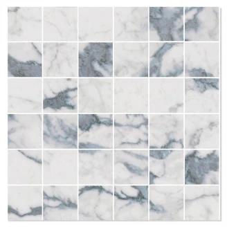 Marmor Mosaik Klinker Paradigm White Relief 30x30 (5x5) cm