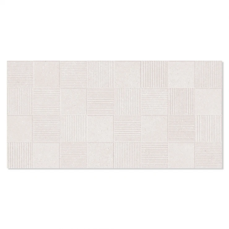 Klinker Illusion White Relief Matt 45x90 cm-0