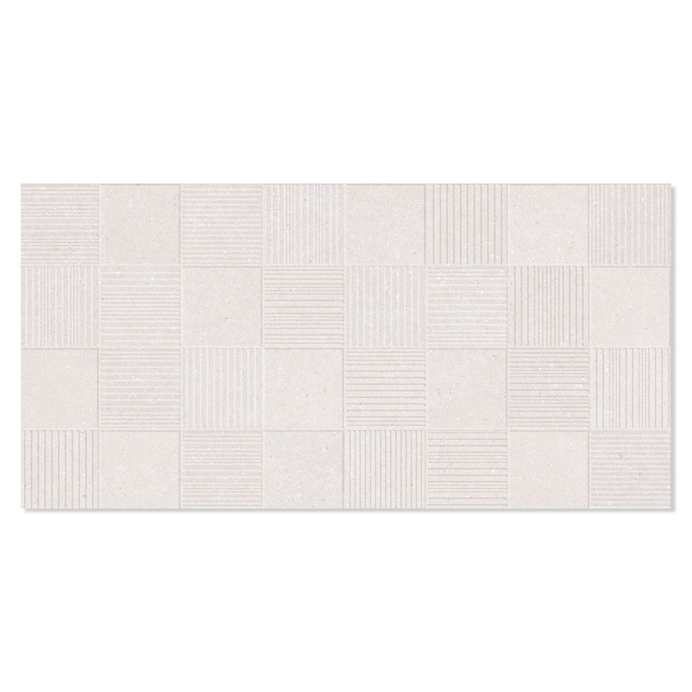 Klinker Illusion White Relief Matt 45x90 cm