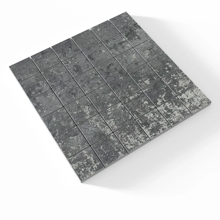 Mosaik Klinker Metalo Svart Matt 30x30 (5x5) cm-0