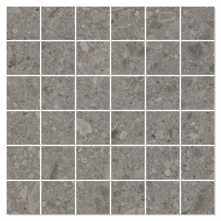 Mosaik Klinker Ceppo di gre Grå Matt 30x30 (5x5) cm-0