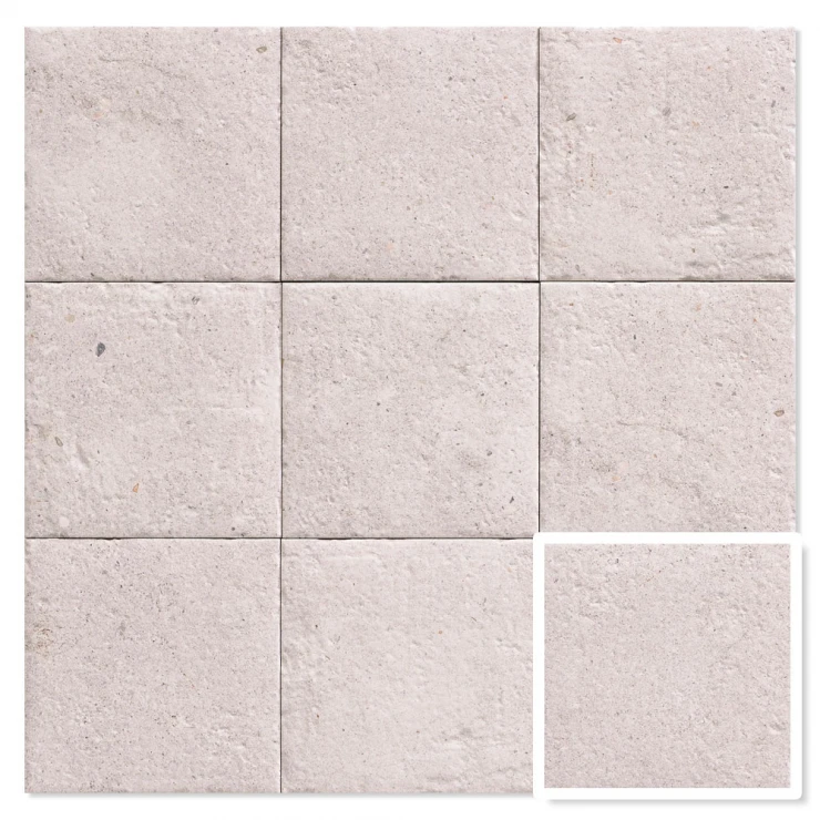 Mainzu Klinker Stanza White Stone Matt 20x20 cm-0