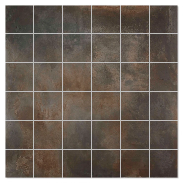 Mosaik Klinker Steelwave Mörkgrå Matt 30x30 (5x5) cm-0