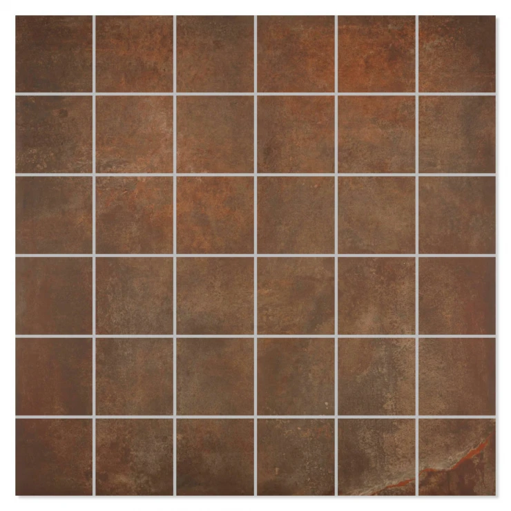 Mosaik Klinker Steelwave Brons Matt 30x30 (5x5) cm-0