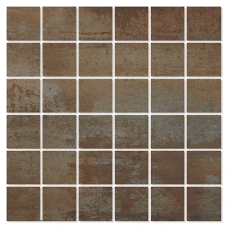 Mosaik Klinker Metalo Brun Matt 30x30 (5x5) cm
