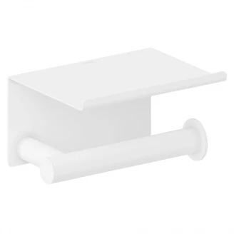 Toalettpappershållare med Lock Issano Vit Matt-2