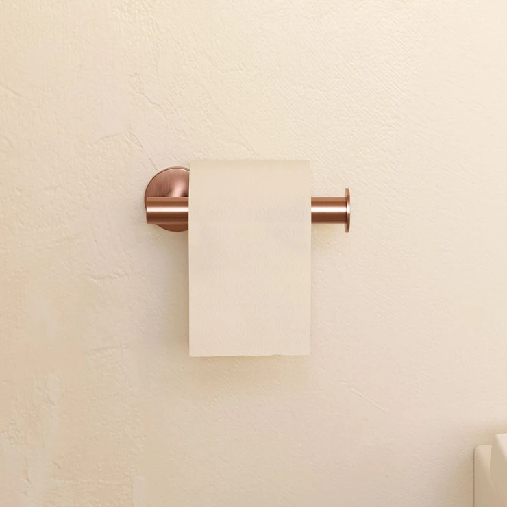 Toalettpappershållare utan Lock Issano Koppar Matt PVD-1