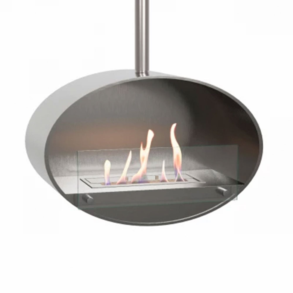 ScandiFlames Bioetanol Kamin Halifax Krom Matt 60 cm