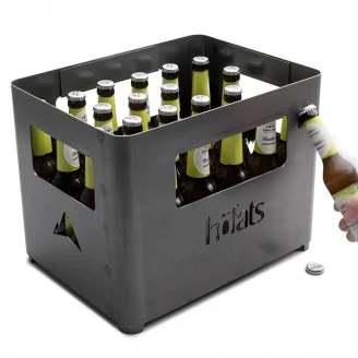 Hofats Eldskål Beer Box Svart Matt-2