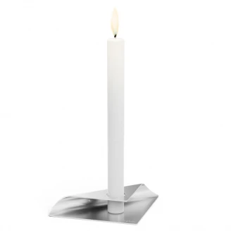 Hofats Ljushållare Square Candle Silver Blank-2