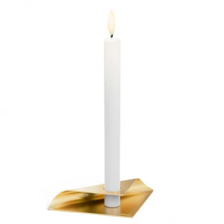 Hofats Ljushållare Square Candle Guld Blank-2
