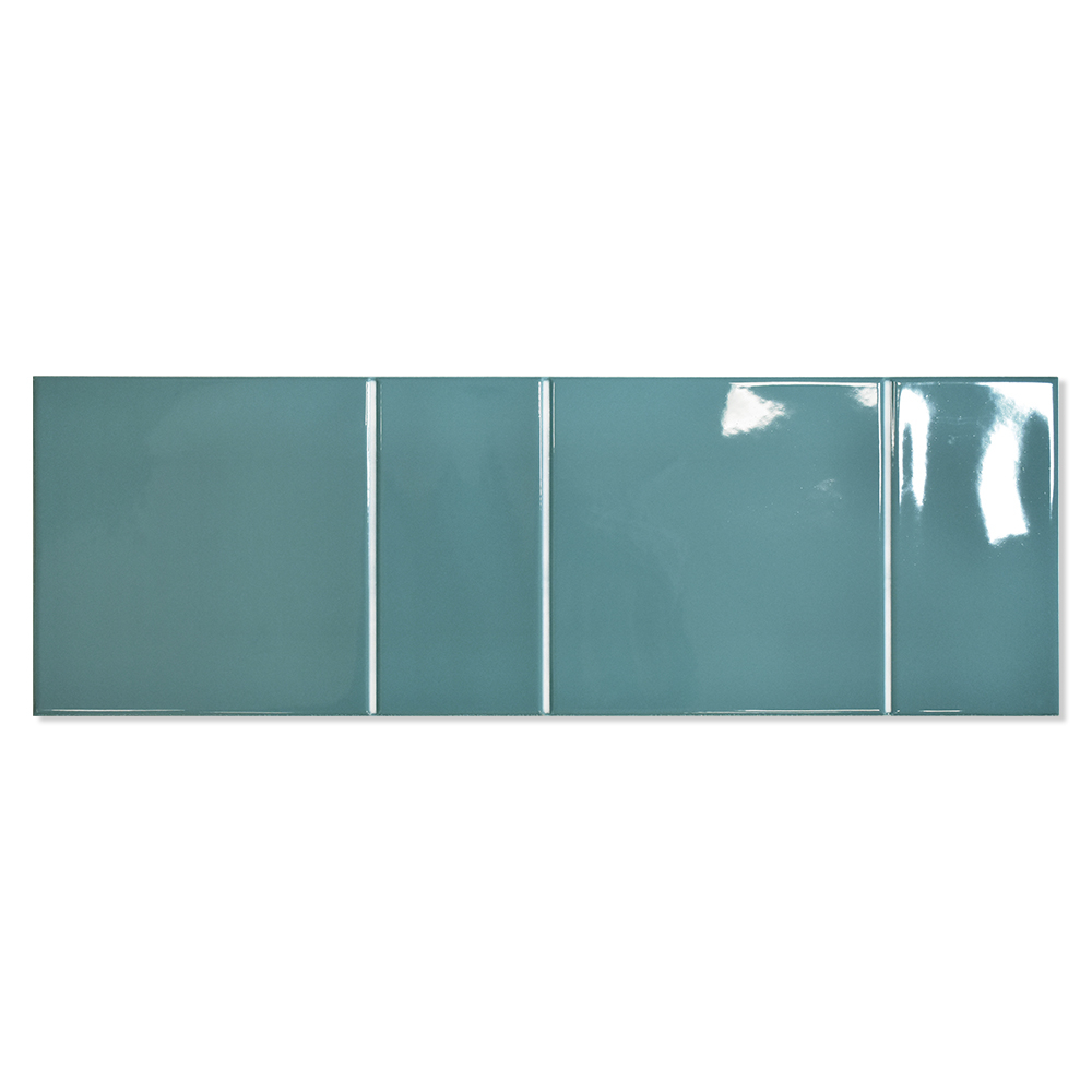 Kakel Radiance Teal Blank 15x45 cm