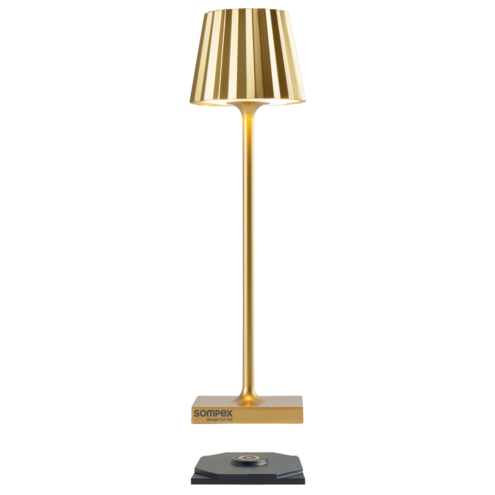 Sompex Utomhus Bordslampa Troll Nano Guld Matt