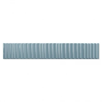 Kakel Petal Blå Blank-Relief 5x30 cm-2