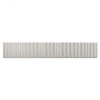 Kakel Petal Ljusgrå Blank-Relief 5x30 cm-2