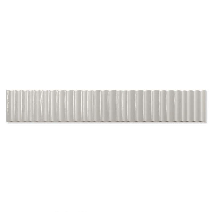 Kakel Petal Ljusgrå Blank-Relief 5x30 cm-0