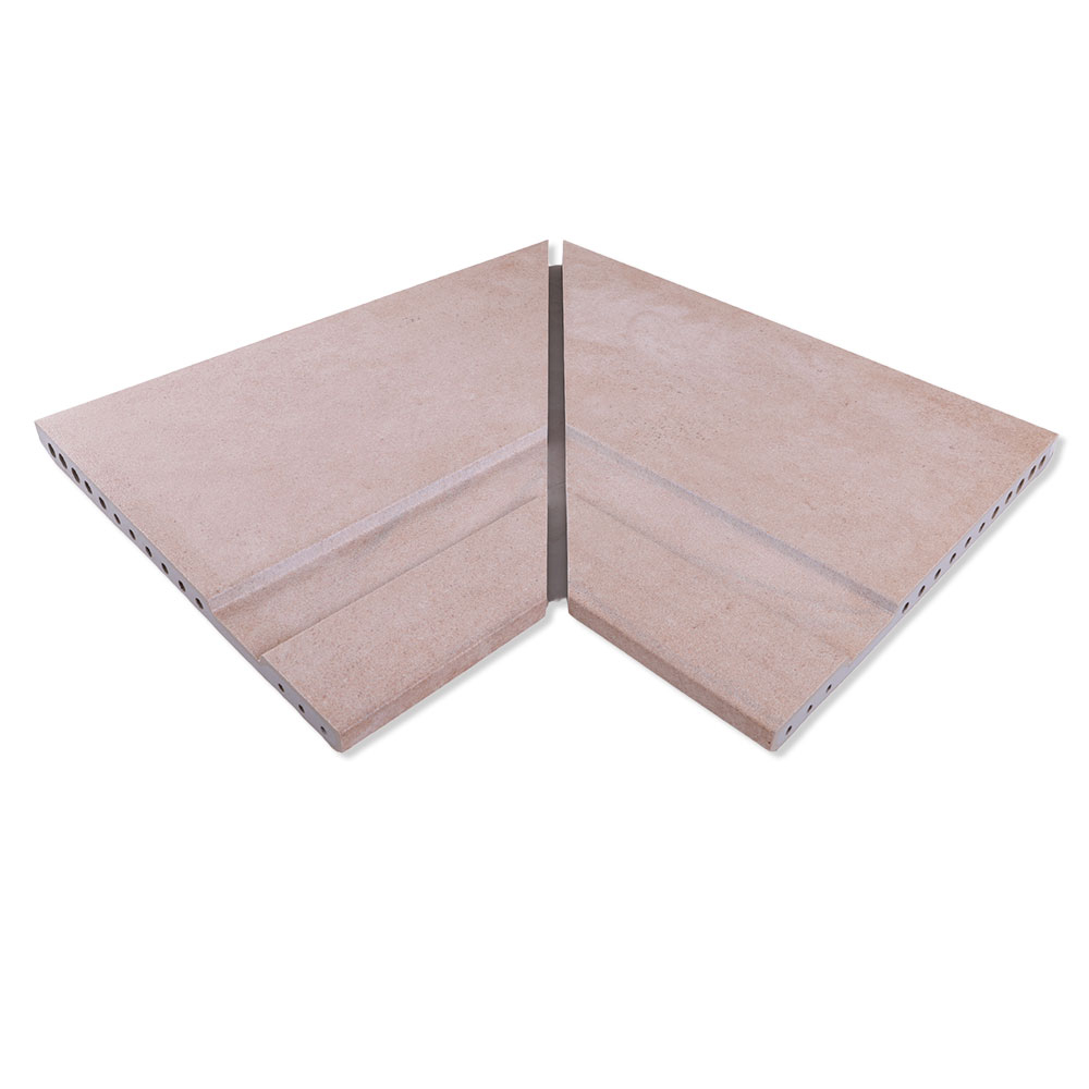 Överflödande Poolkant Innerhörn Klinker Urban Beige Matt 33x44 cm (2 st)