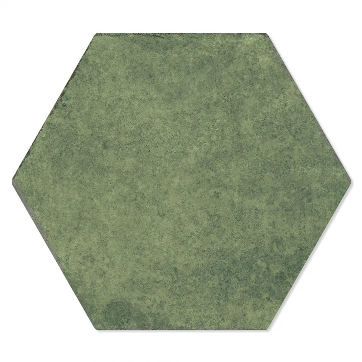 Hexagon Klinker Slick Grön Matt 23x27 cm-1