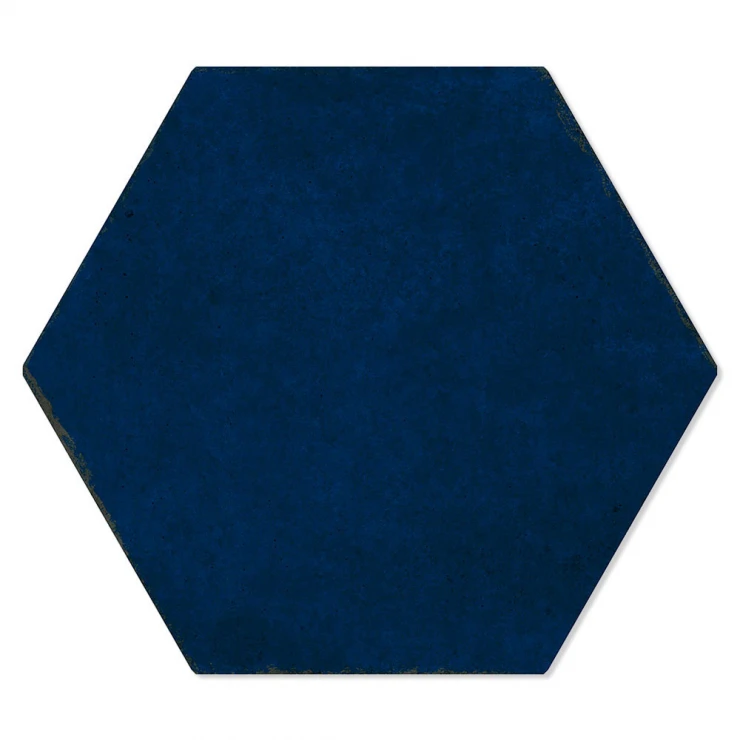 Hexagon Klinker Slick Blå Matt 23x27 cm-1