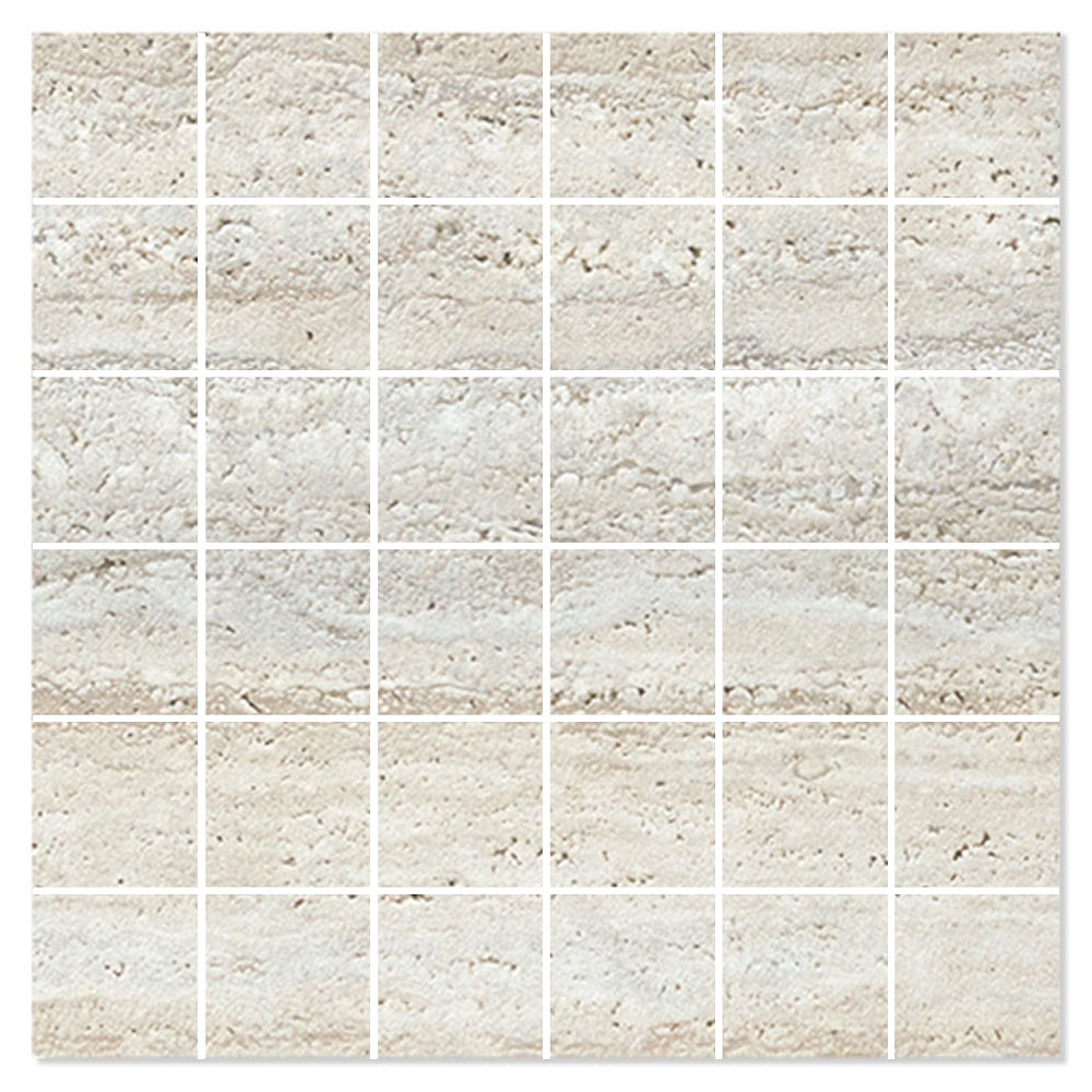 Mosaik Klinker Cinara Beige Satin 30x30 (5x5) cm