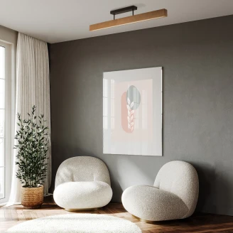 Taklampa Sol Valnöt Matt 96 cm